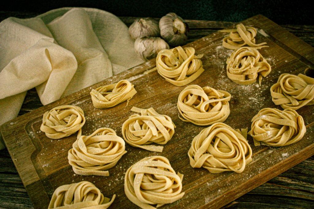 homemade fettuccine