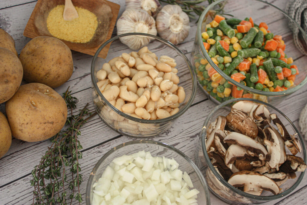 vegan pot pie ingredients