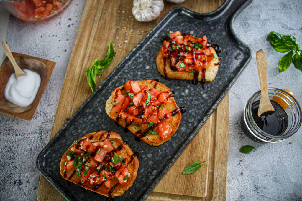 bruschetta and balsamic