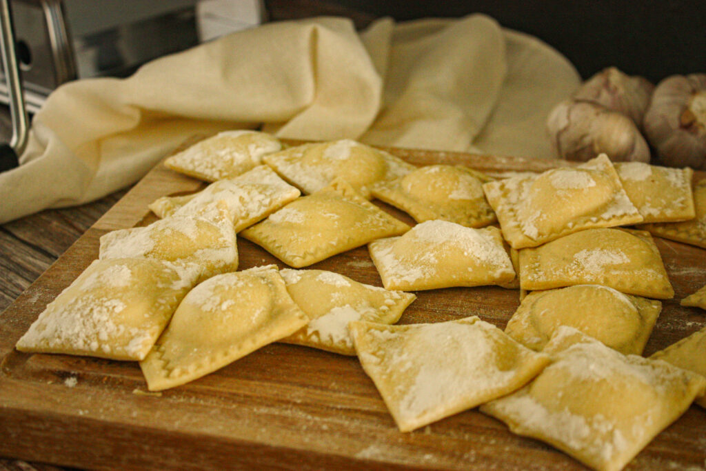 butternut squash ravioli handmade