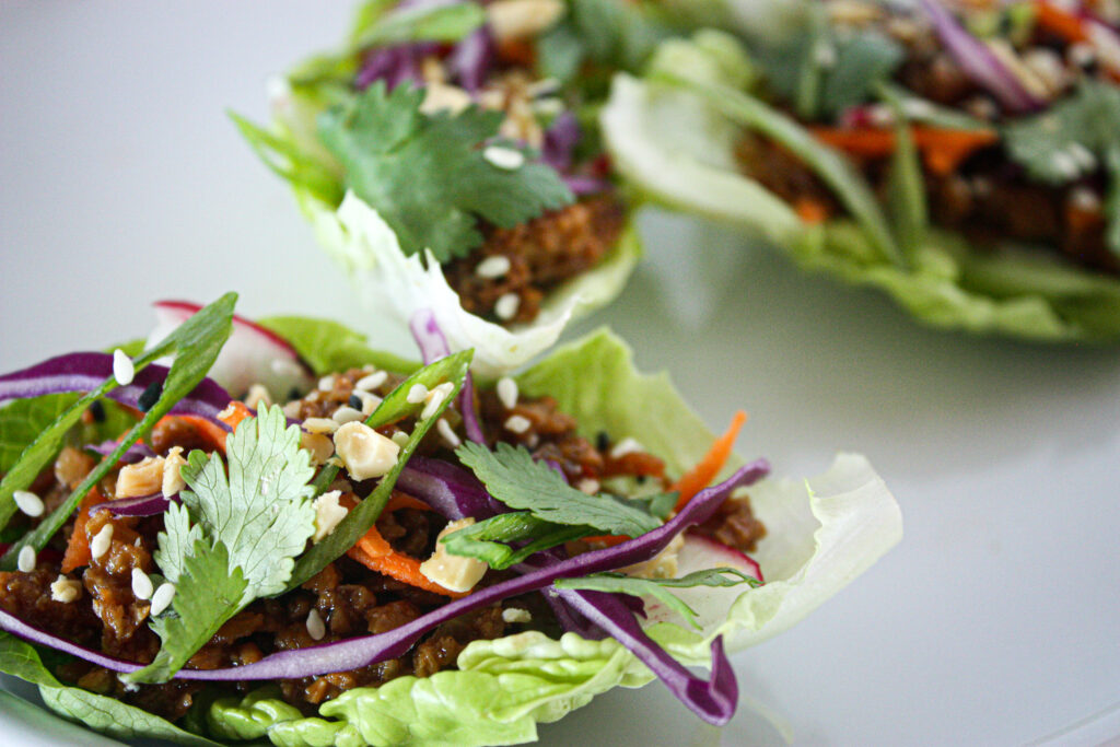 vegan lettuce cup toppings