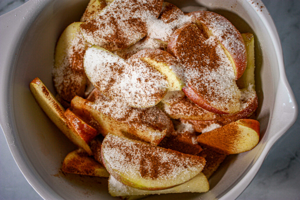 spiced apple slices