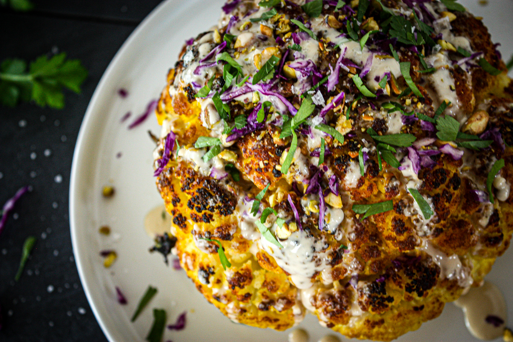 vegan roasted cauliflower