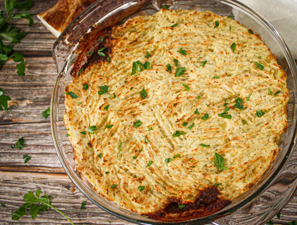 vegan lentil shepherd's pie
