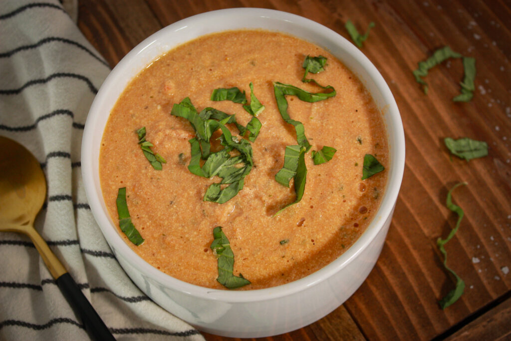 high protein roasted tomato soup