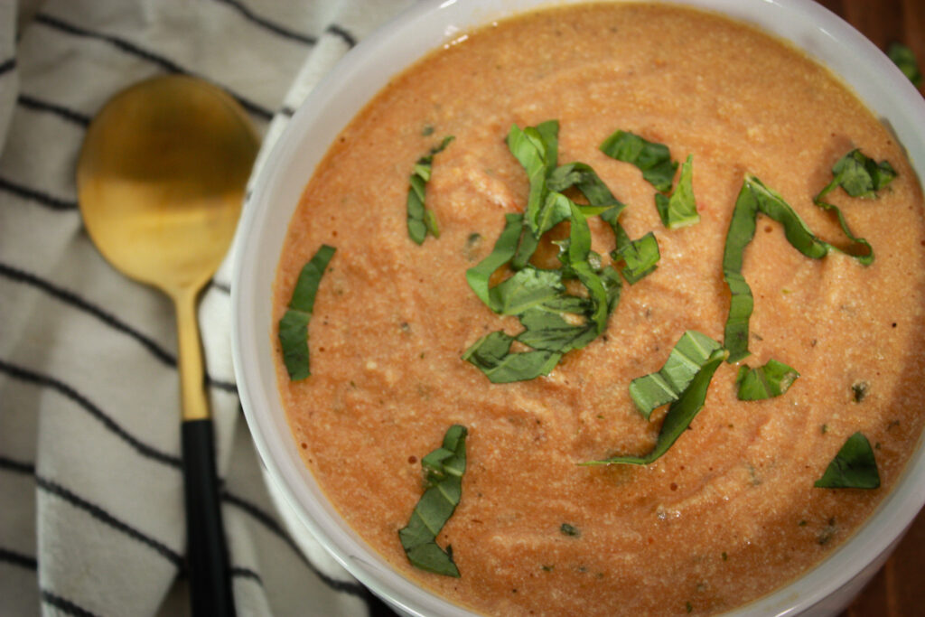 tomato soup with tofu