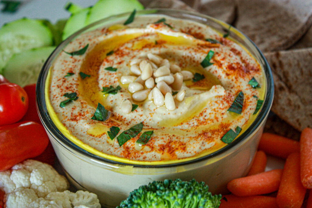 homemade hummus