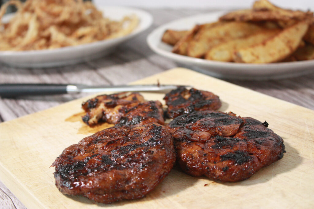 BBQ mushroom steaks