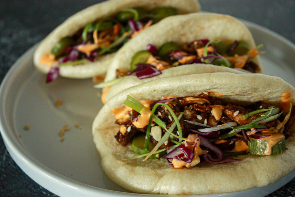 oyster mushroom bao buns