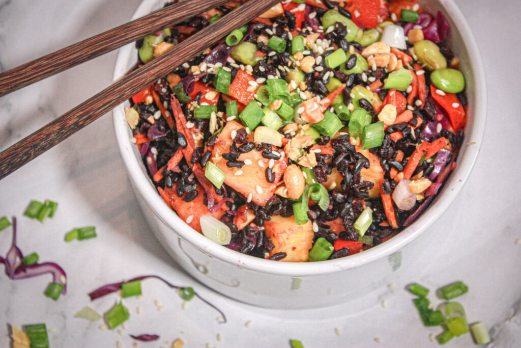 fried black rice