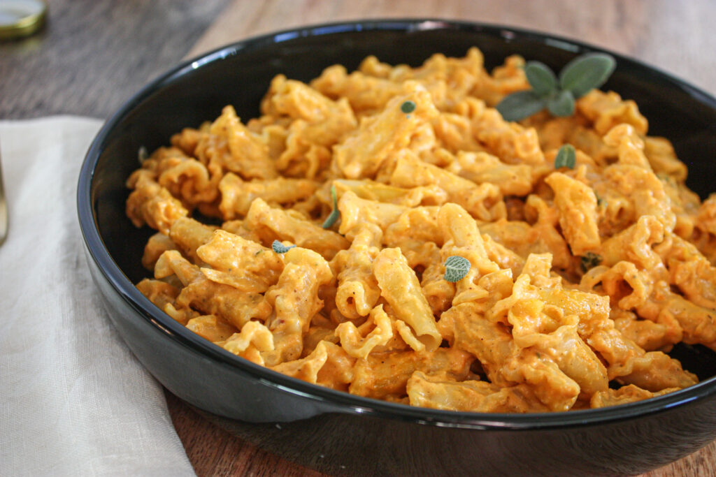 vegan pumpkin pasta