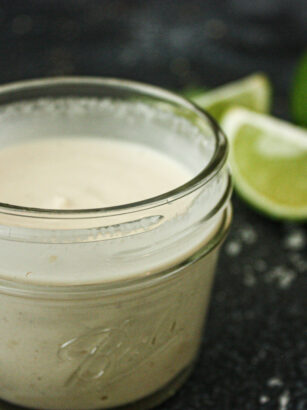 dairy-free cilantro lime crema
