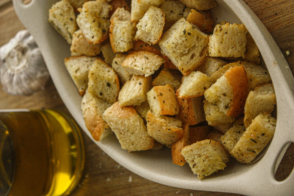 garlic croutons