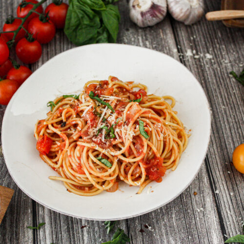 easy vegan spaghetti