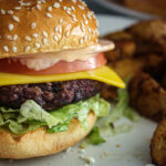 vegan black bean quinoa burger