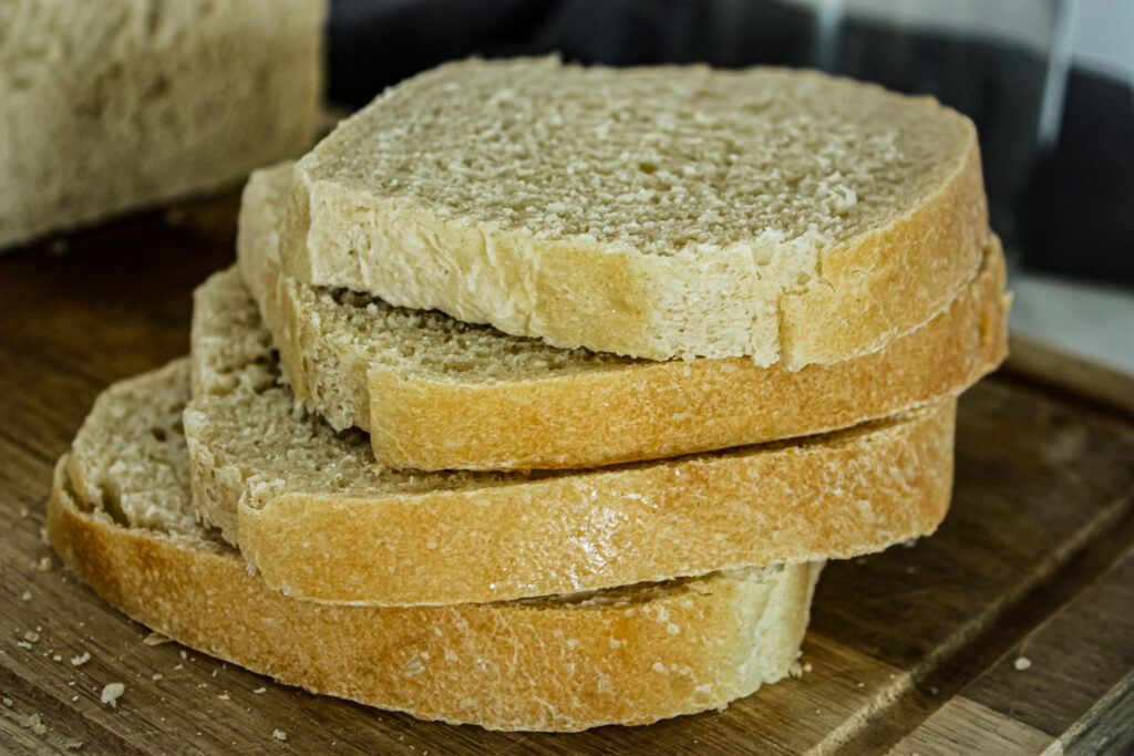 slices of easy breezy sandwich bread loaf