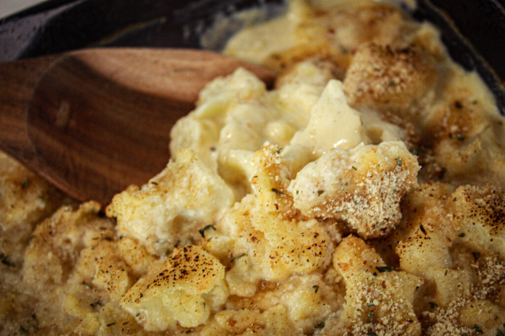 cauliflower mac and cheese