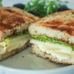 brie, apple, fig sando