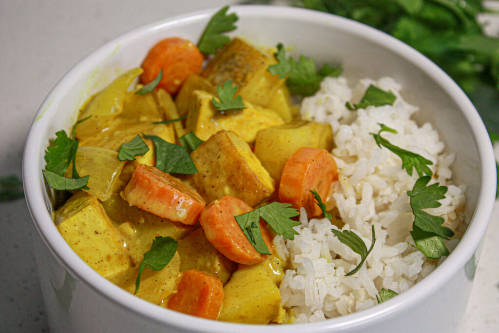 yellow curry with tofu