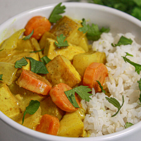 yellow curry with tofu