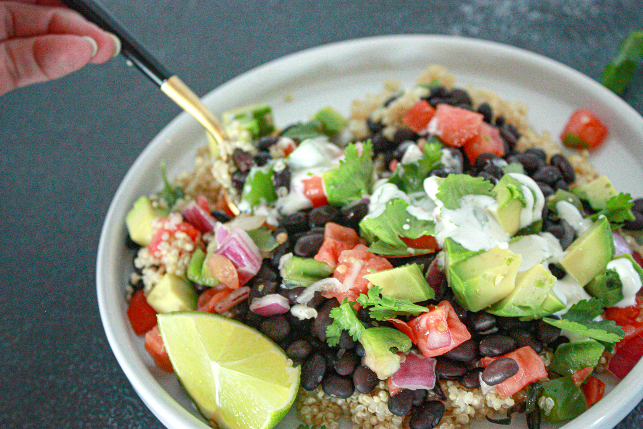 black bean vegan bowls