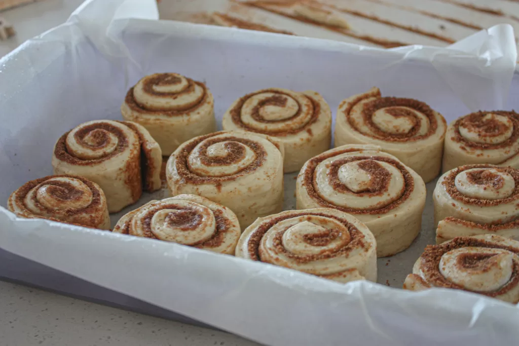 baking cinnamon rolls